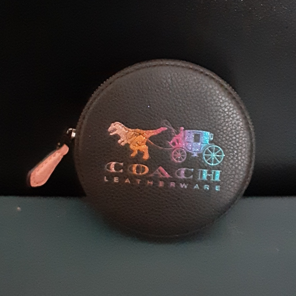 NWT Coach Leather Coin Purse